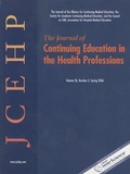 Cover: The Journal of Continuing Education in the Health Professions, Volume 26, Number 2, Spring 2006 - Jossey-Bass