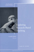 Cover: Exploring Research-Based Teaching - Jossey-Bass