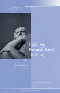 Enlarge image Cover: Exploring Research-Based Teaching - Jossey-Bass