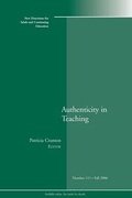 Cover: Authenticity in Teaching - Jossey-Bass