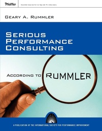 Enlarge image Cover: Serious Performance Consulting According to Rummler - Pfeiffer