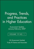 Cover: Assessment Update: Progress, Trends, and Practices in Higher Education, Volume 19, Number 1, 2007 - Jossey-Bass