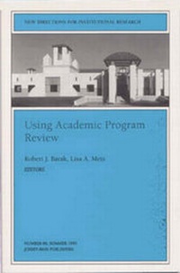 Enlarge image Cover: Using Academic Program Review - Jossey-Bass