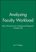 Cover: Analyzing Faculty Workload - Jossey-Bass