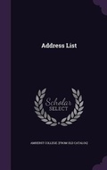 Cover: Address List - Palala Press