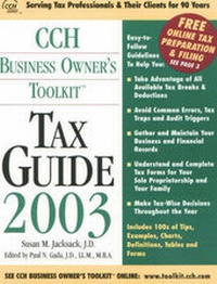 Enlarge image Cover: Tax Guide 2003 - CCH Inc.