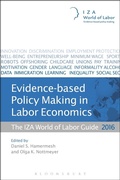 Cover: Evidence-based Policy Making in Labor Economics - Bloomsbury Information