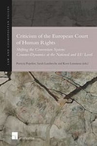 Enlarge image Cover: Criticism of the European Court of Human Rights - Intersentia Ltd