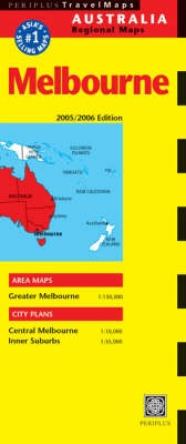 Abbildung von: Melbourne Travel Map Second Edition - Periplus Editions