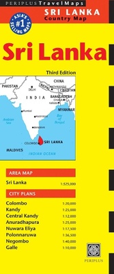Abbildung von: Sri Lanka Travel Map Third Edition - Periplus Editions