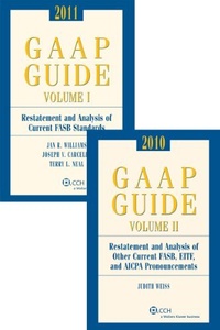 Enlarge image Cover: GAAP Guide Combo, 2011 - CCH Incorporated