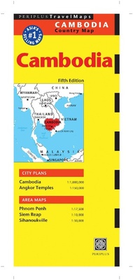 Abbildung von: Cambodia Travel Map Fifth Edition - Periplus Editions