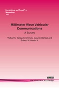 Cover: Millimeter Wave Vehicular Communications - now publishers Inc