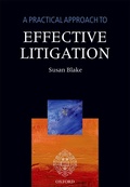 Abbildung von: A Practical Approach to Effective Litigation - OUP eBook