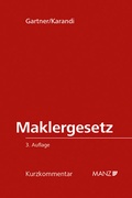 Cover: Maklergesetz - Manz