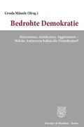Cover: Bedrohte Demokratie. - Duncker & Humblot