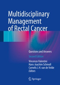 Enlarge image Cover: Multidisciplinary Management of Rectal Cancer - Springer