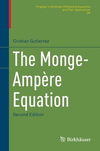 Abbildung von: The Monge-Ampère Equation - Birkhäuser