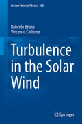 Cover: Turbulence in the Solar Wind - Springer