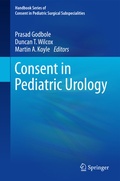 Cover: Consent in Pediatric Urology - Springer