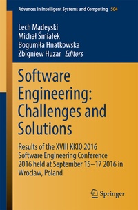 Enlarge image Cover: Software Engineering: Challenges and Solutions - Springer