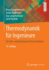 Bild vergrößern Bild: Thermodynamik für Ingenieure - Springer Vieweg