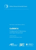 Cover: CeDEM16 - University of Krems Press