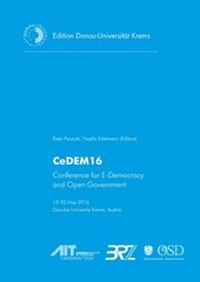 Enlarge image Cover: CeDEM16 - University of Krems Press