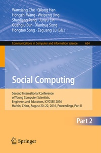 Enlarge image Cover: Social Computing - Springer