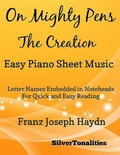 Cover: On Mighty Pens the Creation -  Easy Piano Sheet Music - Lulu.com
