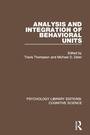 Cover: Analysis and Integration of Behavioral Units - Routledge