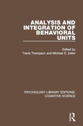 Cover: Analysis and Integration of Behavioral Units - Routledge