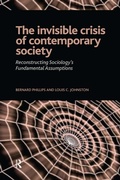 Cover: Invisible Crisis of Contemporary Society - Routledge