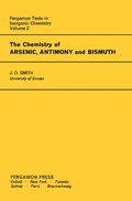 Cover: The Chemistry of Arsenic, Antimony and Bismuth - Elsevier