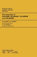 Cover: The Chemistry of Sulphur, Selenium, Tellurium and Polonium - Elsevier