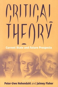 Enlarge image Cover: Critical Theory - Berghahn Books
