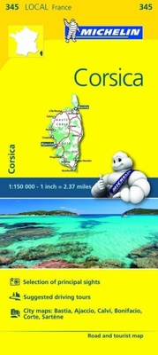 Abbildung von: Corse-du-Sud, Haute-Corse - Michelin Local Map 345 - Michelin Editions des Voyages