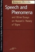 Cover: Speech and Phenomena - Northwestern University Press