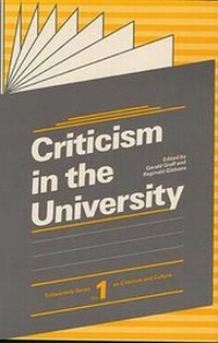 Enlarge image Cover: Criticism in the University - Northwestern University Press