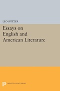 Cover: Essays on English and American Literature - Princeton University Press