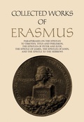 Cover: Collected Works of Erasmus - University of Toronto Press