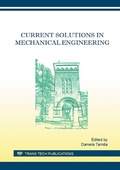 Cover: Current Solutions in Mechanical Engineering - Trans Tech Publications Ltd