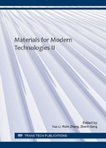 Cover: Materials for Modern Technologies II - Trans Tech Publications Ltd