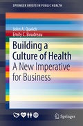 Cover: Building a Culture of Health - Springer