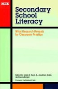 Cover: Secondary School Literacy - National Council of Teachers of English