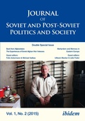Cover: Journal of Soviet and Post-Soviet Politics and Society - ibidem
