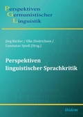 Cover: Perspektiven linguistischer Sprachkritik - ibidem