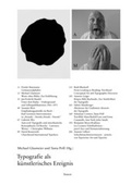 Cover: Typografie als k&uuml;nstlerisches Ereignis - TEXTEM VERLAG