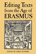 Cover: Editing Texts from the Age of Erasmus - University of Toronto Press