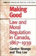 Cover: Making Good - University of Toronto Press